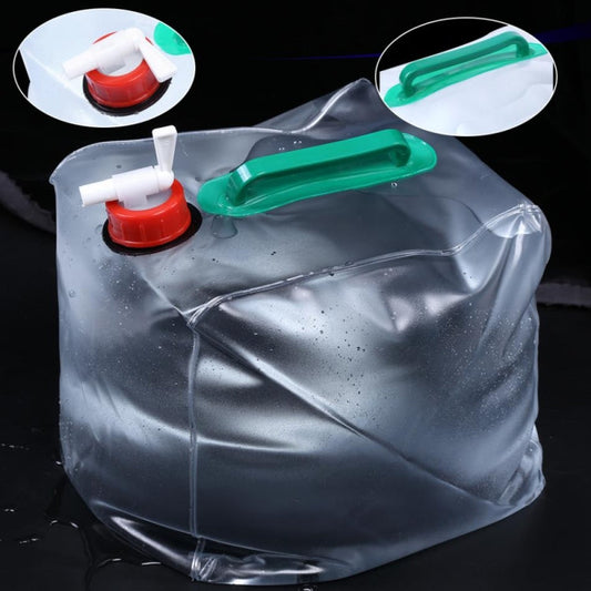 borsa-da-bere-pieghevole-in-pvc-da-20-litri-set-da-2-pezzi-per - immagine 1