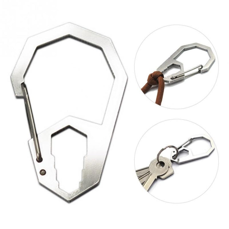 Set di 5 attrezzi da campeggio EDC: chiave esagonale, moschettone e