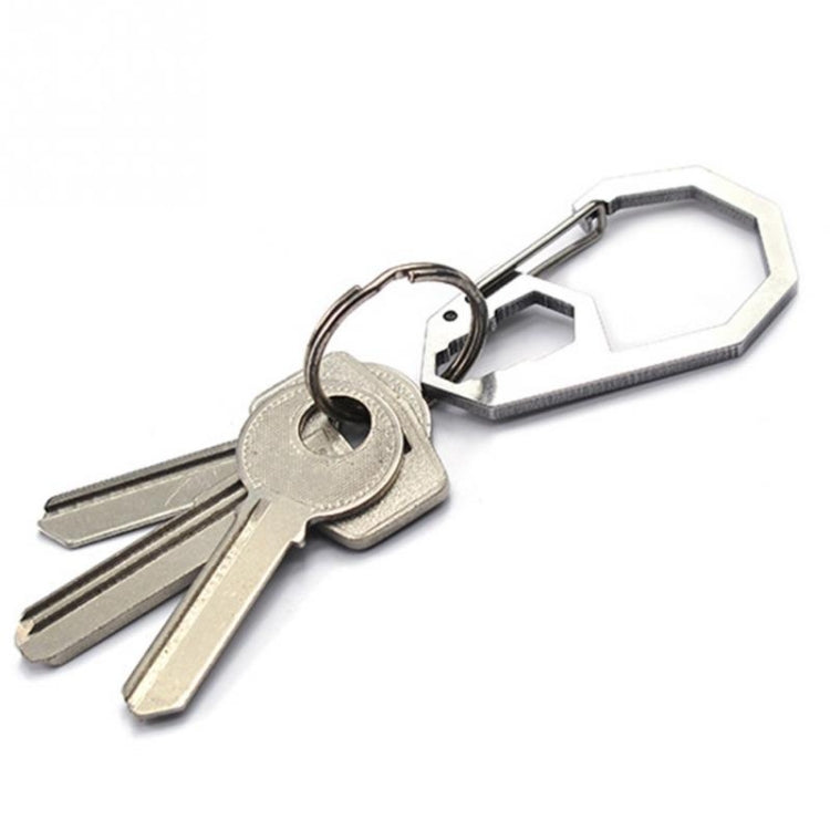 Set di 5 attrezzi da campeggio EDC: chiave esagonale, moschettone e