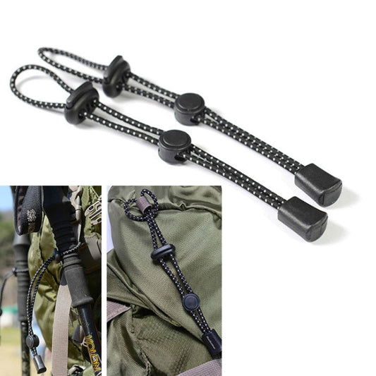 Zaino da alpinismo all'aperto Appeso per bastoncini da trekking Corda con fibbia fissa Corda elastica con fibbia