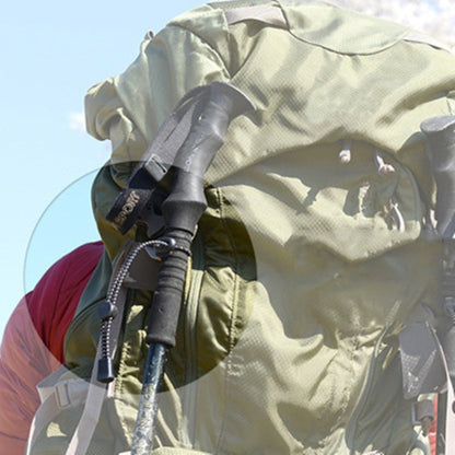 Zaino da alpinismo all'aperto Appeso per bastoncini da trekking Corda con fibbia fissa Corda elastica con fibbia