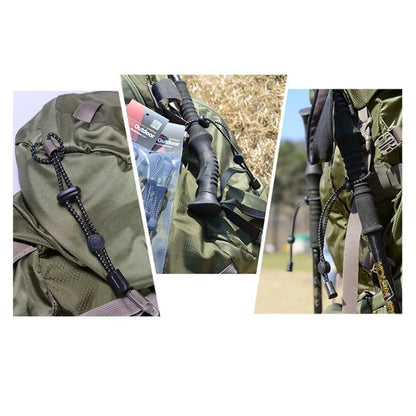 Zaino da alpinismo all'aperto Appeso per bastoncini da trekking Corda con fibbia fissa Corda elastica con fibbia