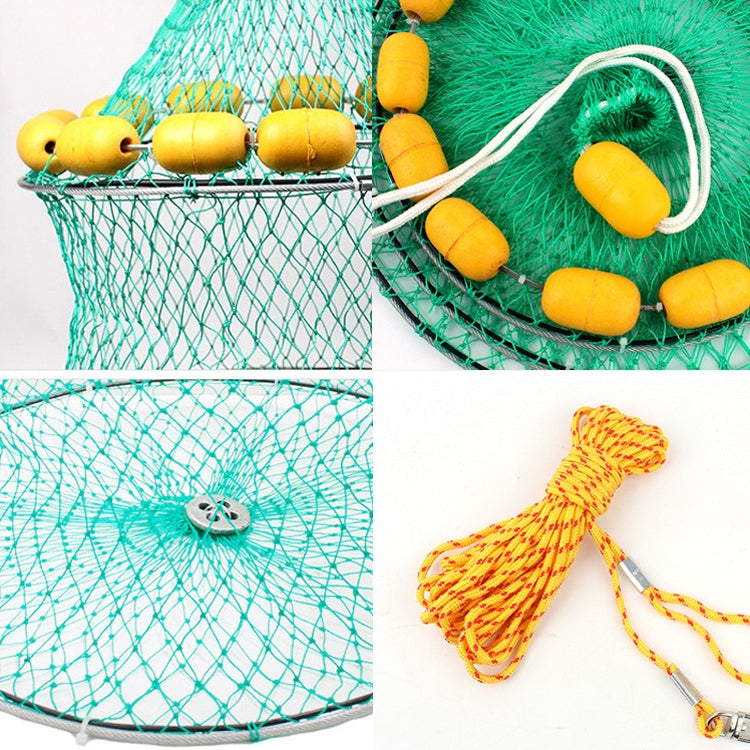 Rete da pesca in mare multi-galleggiante con gabbia per pesci portatile a 3 cerchi con galleggiamento all'aperto, Buoyancy Fishnet