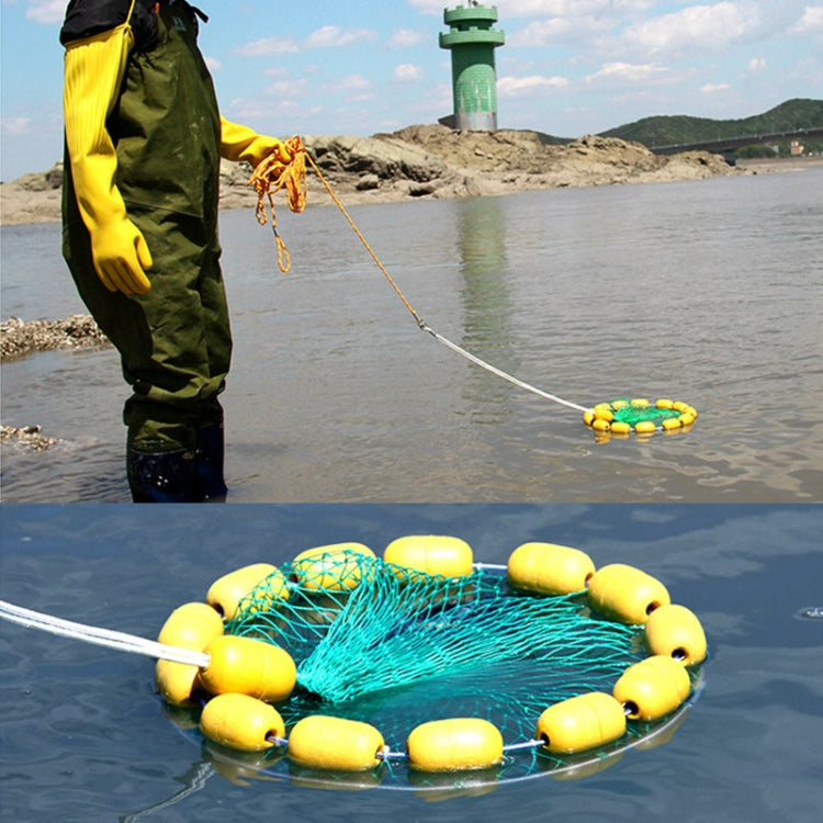 Rete da pesca in mare multi-galleggiante con gabbia per pesci portatile a 3 cerchi con galleggiamento all'aperto, Buoyancy Fishnet