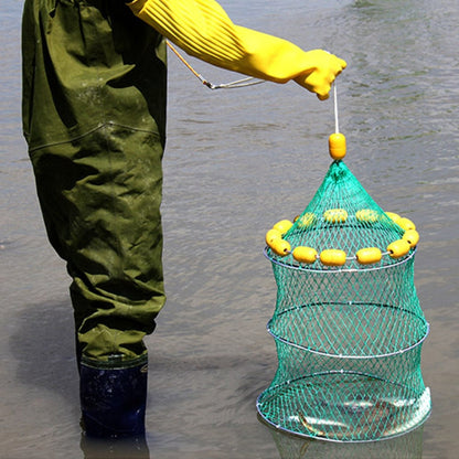 Rete da pesca in mare multi-galleggiante con gabbia per pesci portatile a 3 cerchi con galleggiamento all'aperto, Buoyancy Fishnet