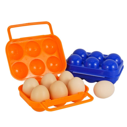 Scatola di protezione per uova portatile da esterno con 4 griglie da 6 pezzi, consegna a colori casuale