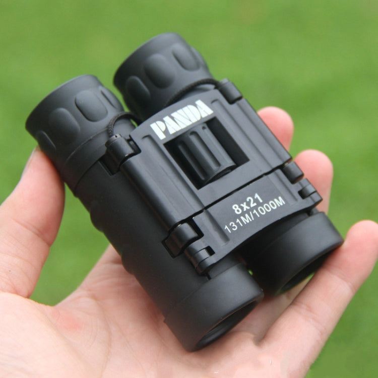Telescopio compatto 8X21 Telescopio per visione notturna binoculare HD con pellicola verde ottica completa a basso livello di luce, 8X21