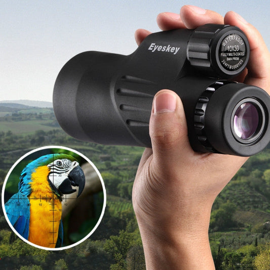Telescopio Monoculare 10X50 Eyeskey - Ingrandimento Alto, Visione