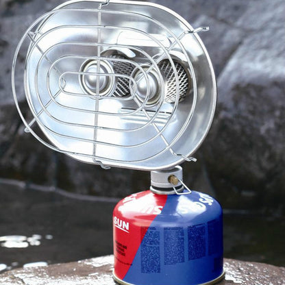 brs-h22-forno-da-campeggio-a-doppia-testa-per-riscaldamento-a-gas-riscaldatore-per-pesca-forno-senza-bombola-di-gas - immagine 2