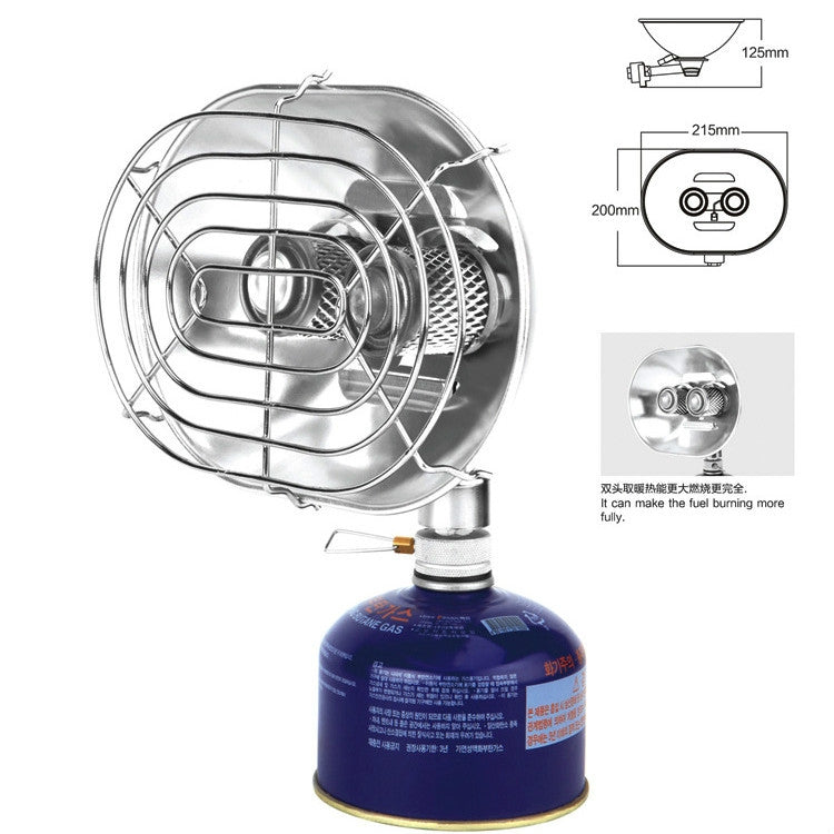 brs-h22-forno-da-campeggio-a-doppia-testa-per-riscaldamento-a-gas-riscaldatore-per-pesca-forno-senza-bombola-di-gas - immagine 4