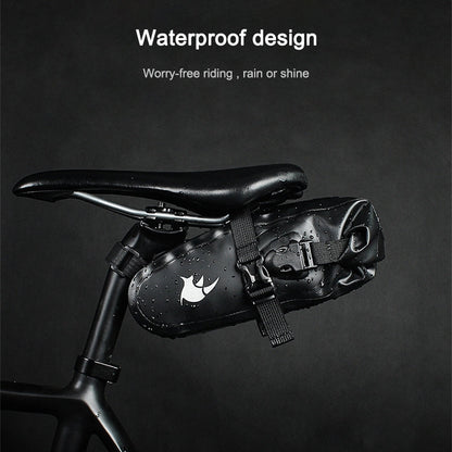 borsa-da-sella-per-bicicletta-rhinowalk-borsa-da-sella-per-bicicletta-impermeabile-borsa-per-sedile-posteriore-per-mountain-bike-borsa-da-equitazione-tf550 - immagine 7