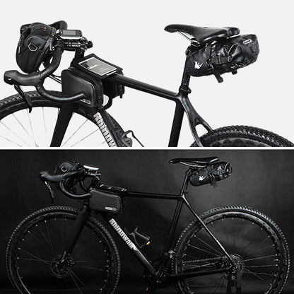 borsa-da-sella-per-bicicletta-rhinowalk-borsa-da-sella-per-bicicletta-impermeabile-borsa-per-sedile-posteriore-per-mountain-bike-borsa-da-equitazione-tf550 - immagine 8