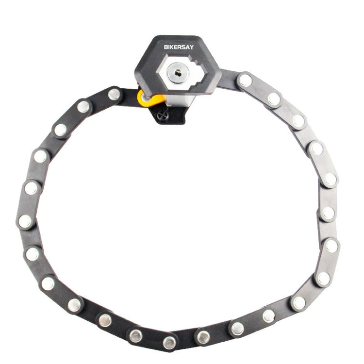 bikersay-bk001-lucchetto-pieghevole-per-bicicletta-antifurto-antitaglio-blocco-per-hamburger-per-mountain-bike-bikersay-bk001 - immagine 3