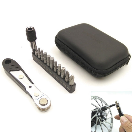 Set di strumenti di riparazione combinati per mini chiavi a cricchetto da 36 denti per mountain bike