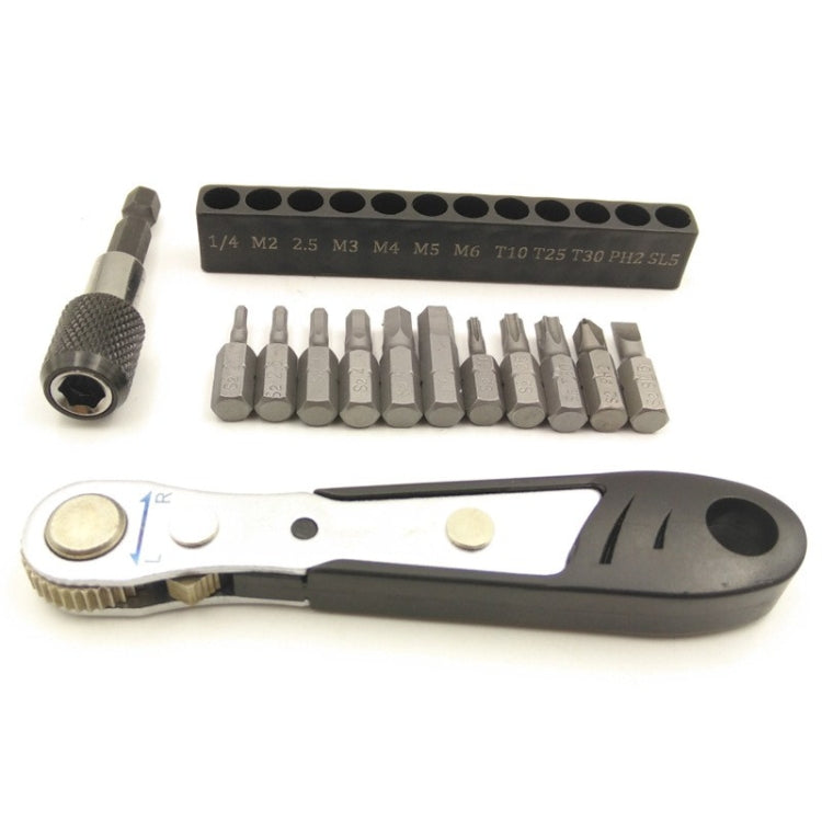 Set di strumenti di riparazione combinati per mini chiavi a cricchetto da 36 denti per mountain bike