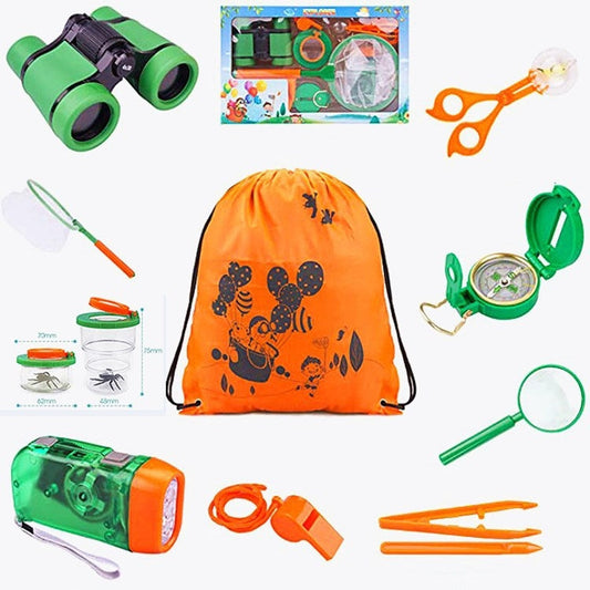 Set di binocoli per l'osservazione degli insetti per avventure all'aria aperta per bambini, RF-A046