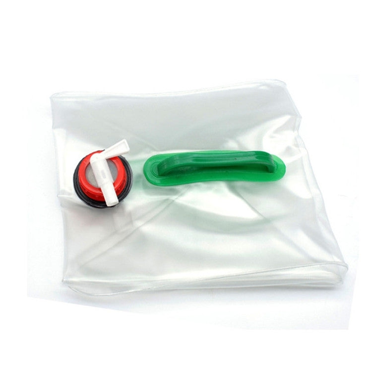 borsa-per-acqua-pieghevole-in-plastica-trasparente-con-secchiello-pieghevole-da-campeggio-per-esterni-da-20-litri-20-grenn - immagine 4