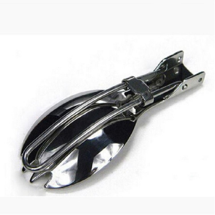 Set di 2 stoviglie da campeggio in acciaio inox: cucchiaio e
