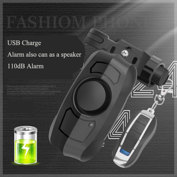 blocco-bicicletta-antifurto-anti-smarrimento-sensore-rilevatore-allarme-vibrazioni-telecomando-wireless-ricarica-usb - immagine 3