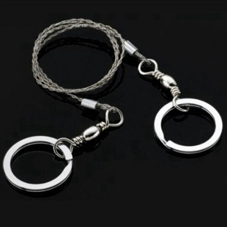 Strumento portatile per sega a mano per motoseghe per autodifesa per sopravvivenza all'aperto in filo di acciaio inossidabile, Hand Saw (Silver)