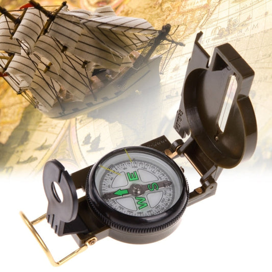 bussola-portatile-pieghevole-verde-militare-con-lente-multifunzione-mini-strumento-per-arrampicata-all-aperto-army-green - immagine 1