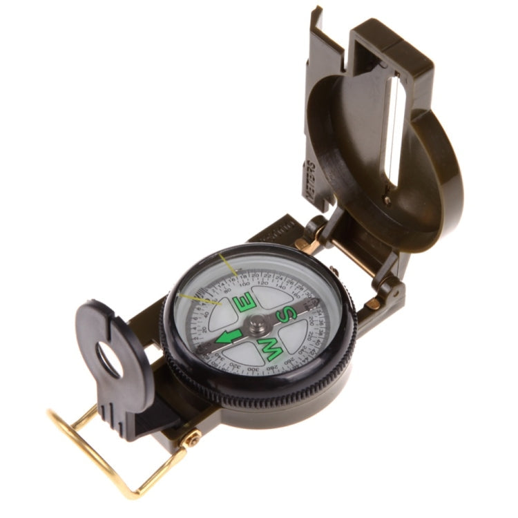 bussola-portatile-pieghevole-verde-militare-con-lente-multifunzione-mini-strumento-per-arrampicata-all-aperto-army-green - immagine 2