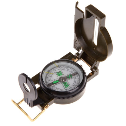 bussola-portatile-pieghevole-verde-militare-con-lente-multifunzione-mini-strumento-per-arrampicata-all-aperto-army-green - immagine 2
