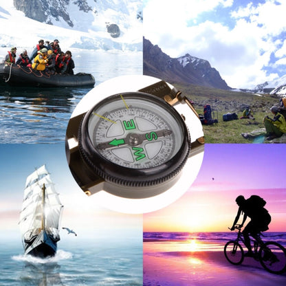 bussola-portatile-pieghevole-verde-militare-con-lente-multifunzione-mini-strumento-per-arrampicata-all-aperto-army-green - immagine 3