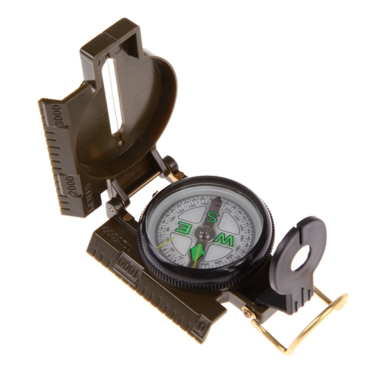 bussola-portatile-pieghevole-verde-militare-con-lente-multifunzione-mini-strumento-per-arrampicata-all-aperto-army-green - immagine 4