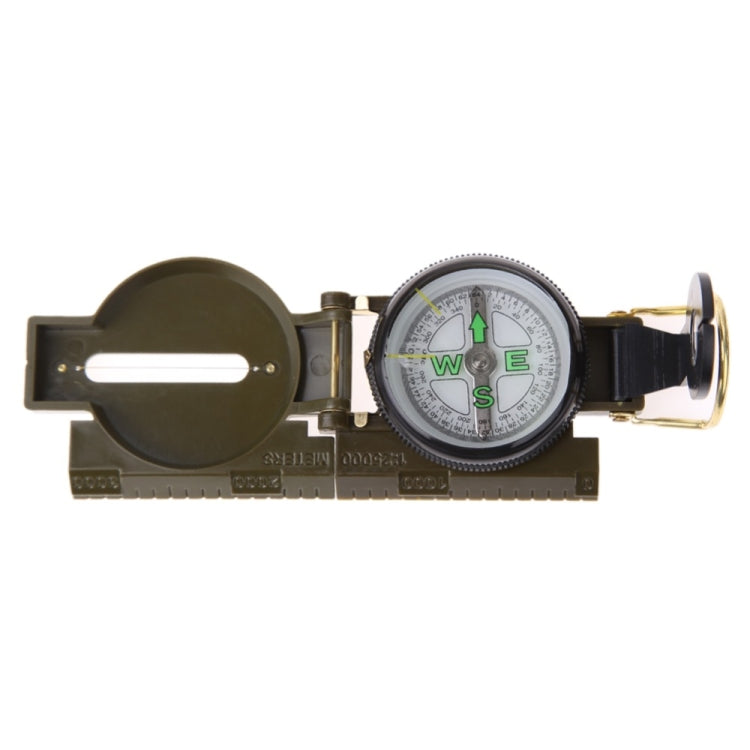 bussola-portatile-pieghevole-verde-militare-con-lente-multifunzione-mini-strumento-per-arrampicata-all-aperto-army-green - immagine 5