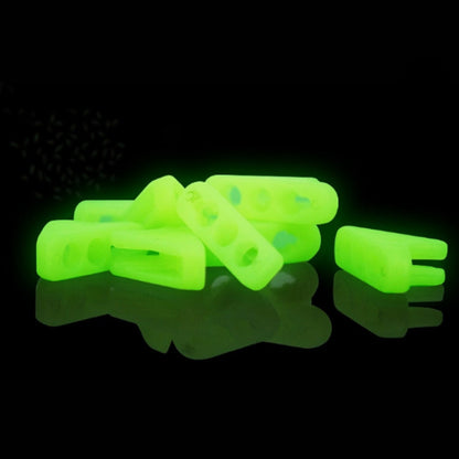 Set di 10 Fibbia Triangolare Luminescente per Corda da Tenda - Avviso