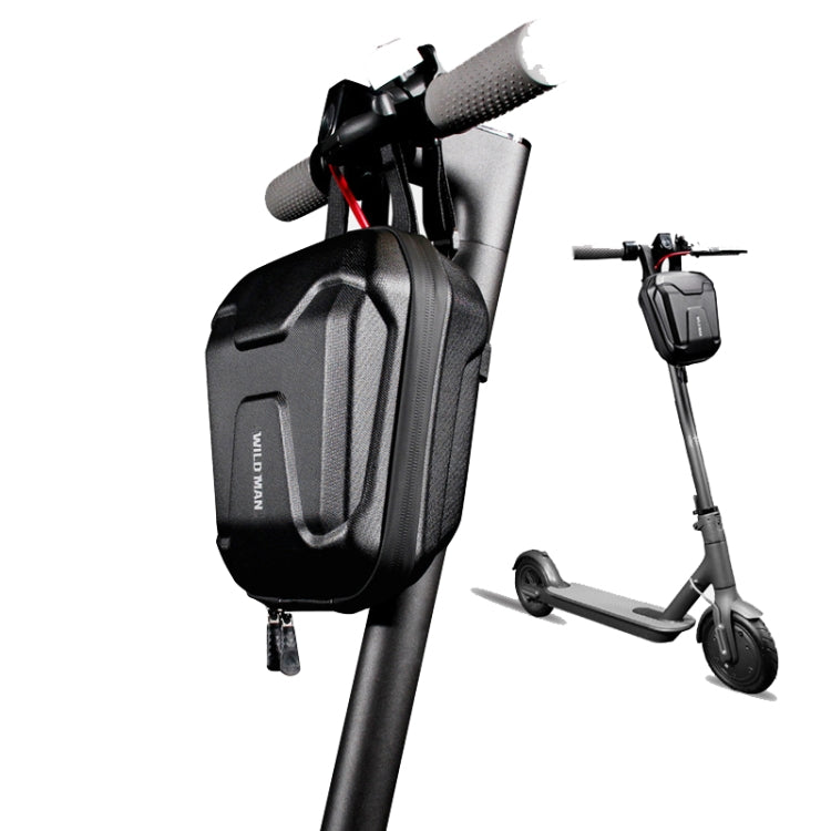 Wild Man Ts9 per scooter/bicicletta Borsa anteriore universale impermeabile in PU + guscio rigido in Eva con avviso riflettente, capacità: 2,5 l