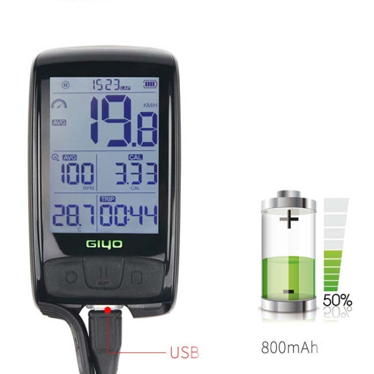 contachilometri-tachimetro-per-bici-da-strada-wireless-bluetooth-giyo-m4-per-computer-da-bicicletta-giyo-m4 - immagine 5
