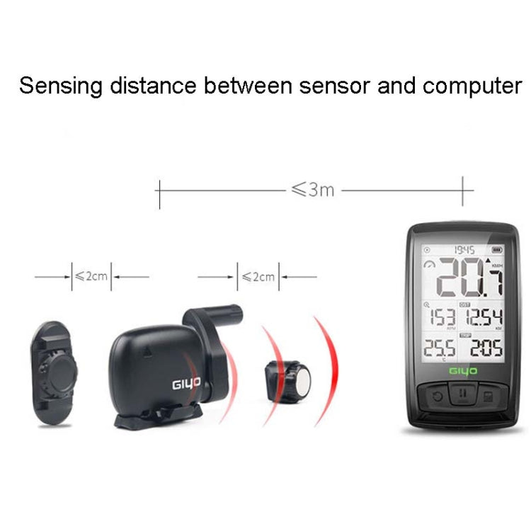 contachilometri-tachimetro-per-bici-da-strada-wireless-bluetooth-giyo-m4-per-computer-da-bicicletta-giyo-m4 - immagine 6