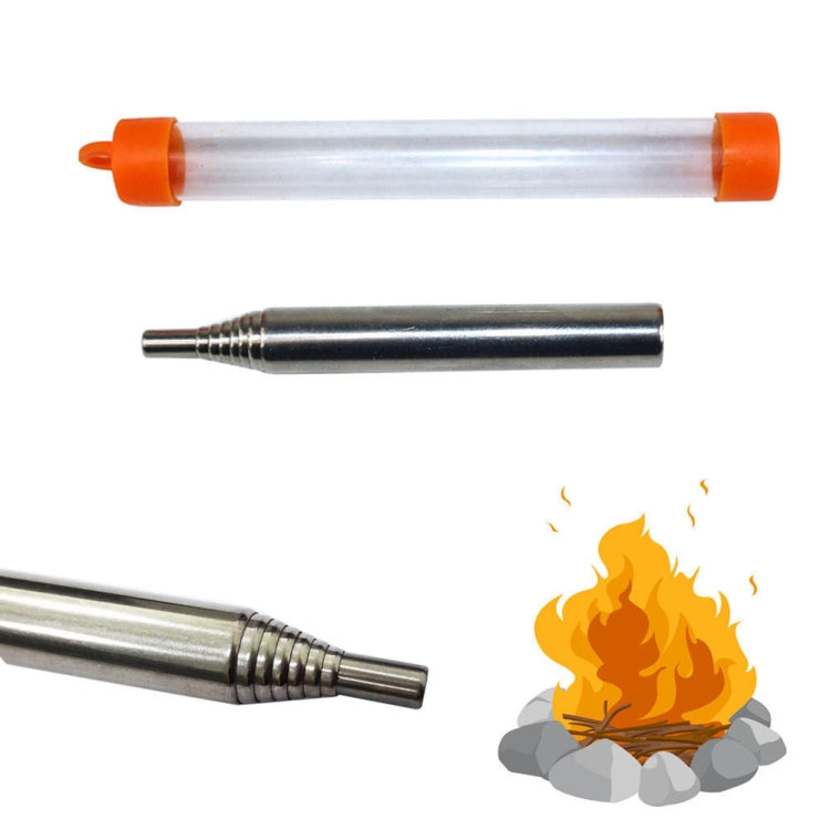 camping-survival-blow-fire-tube-emergenza-fuoco-avviamento-cerbottana-retrattile-8-sections - immagine 5