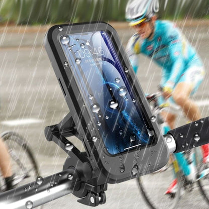 Staffa per telefono cellulare specchietto retrovisore per moto Staffa per telefono cellulare per locomotiva Staffa impermeabile per maniglia per bicicletta, Waterproof Bracket