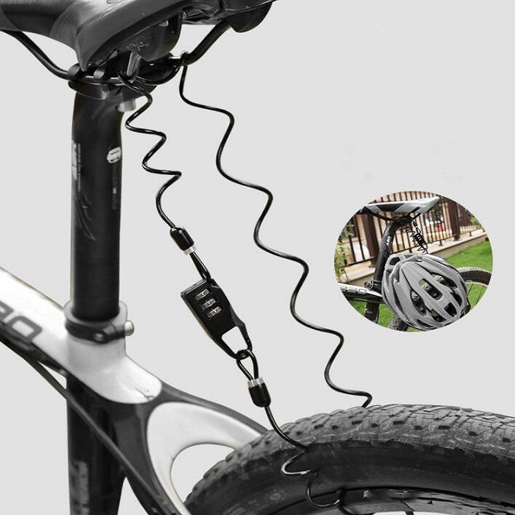 Set di 3 Lucchetti per Casco e Bicicletta - Lucchetti di Sicurezza