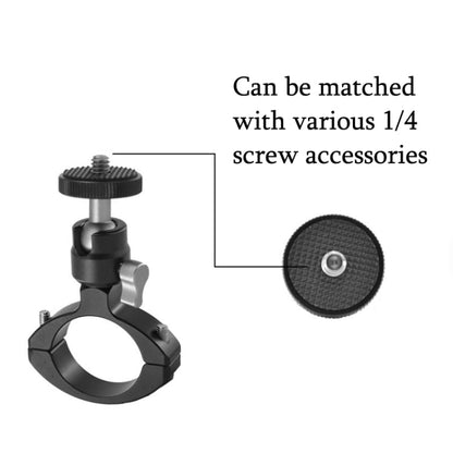 YJ-G2 Clip per tubo in metallo da bicicletta 1/4 PTZ Staffa per bicicletta Clip per bicicletta portatile universale per fotocamera, YJ-G2