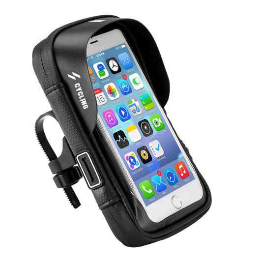 borsa-da-bicicletta-borsa-da-manubrio-borsa-da-sella-impermeabile-per-touch-screen-6inch - immagine 1