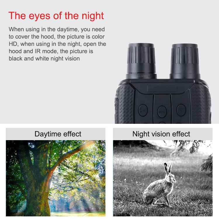 binocolo-hd-da-esterno-con-rilevamento-wifi-e-dispositivo-di-visione-notturna-a-infrarossi-nv3182 - immagine 5