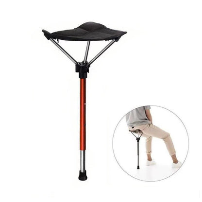Sgabello pieghevole per esterni Sedile per accodamento portatile Pesca Mazza Sgabello pieghevole telescopico, Folding Stool