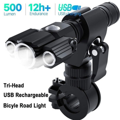 bg-1901-bicicletta-usb-ricarica-altoparlante-lampada-frontale-attrezzatura-da-ciclismo-multifunzione-3-lamp-riding-flashlight - immagine 3