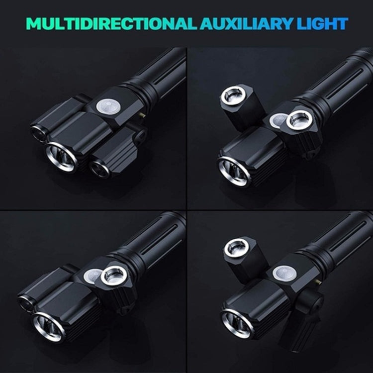 bg-1901-bicicletta-usb-ricarica-altoparlante-lampada-frontale-attrezzatura-da-ciclismo-multifunzione-3-lamp-riding-flashlight - immagine 4