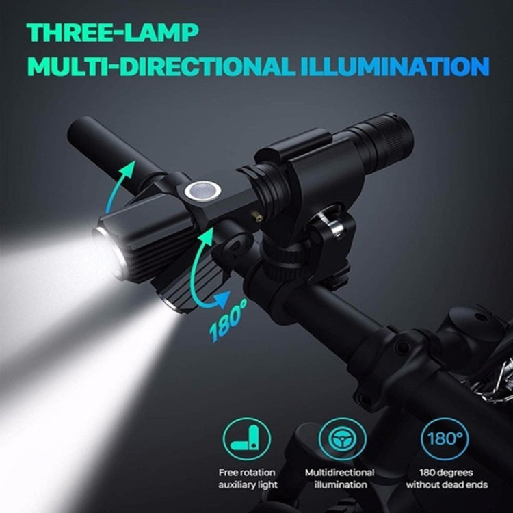 bg-1901-bicicletta-usb-ricarica-altoparlante-lampada-frontale-attrezzatura-da-ciclismo-multifunzione-3-lamp-riding-flashlight - immagine 5