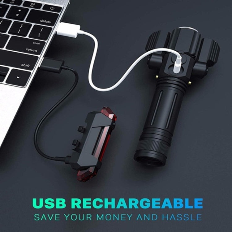bg-1901-bicicletta-usb-ricarica-altoparlante-lampada-frontale-attrezzatura-da-ciclismo-multifunzione-3-lamp-riding-flashlight - immagine 10