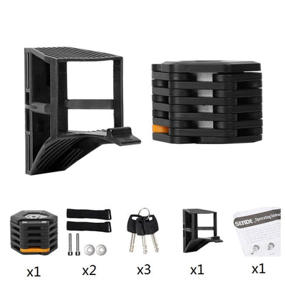 WEST BIKING Serratura a chiave antifurto per bicicletta Serratura pieghevole a catena per moto, Folding Lock