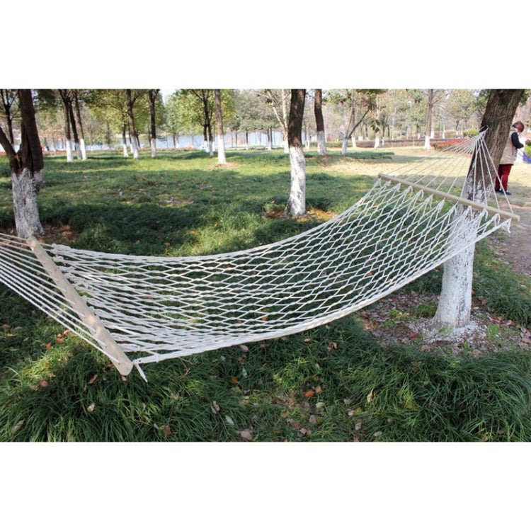 amaca-in-rete-per-esterni-in-cotone-con-struttura-in-legno - immagine 4