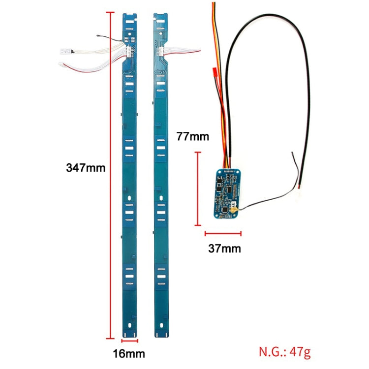 Scooter elettrico BMS Board + kit striscia laterale per Xiaomi Mijia M365 Pro, BMS Board + Side Strip