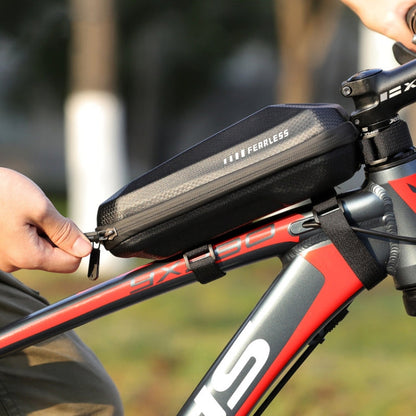 West Biking Borsa anteriore per bicicletta con guscio rigido in EVA Mountain Road Bike Borsa per trave anteriore Equipaggiamento per l'equitazione, West Biking EVA Front Beam Bag