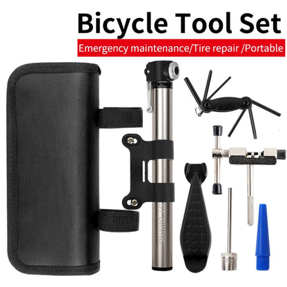 Kit di riparazione per biciclette Set di riparazione Bicicletta Mountain Road Strumento per pneumatici Pompa Equipaggiamento per la guida